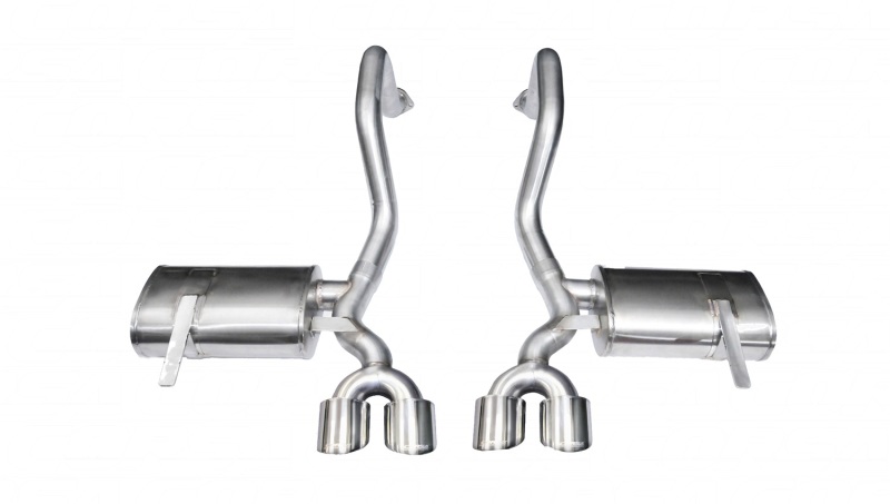 Chevrolet Corvette Performance Exhaust - Rear - CORSA Performance - Axle-Back Xtreme, Dual Rear Exit with Twin 4.0in. Polished Pro-Series Tips - Polished - `97-`04